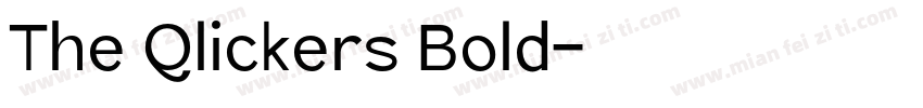 The Qlickers Bold字体转换